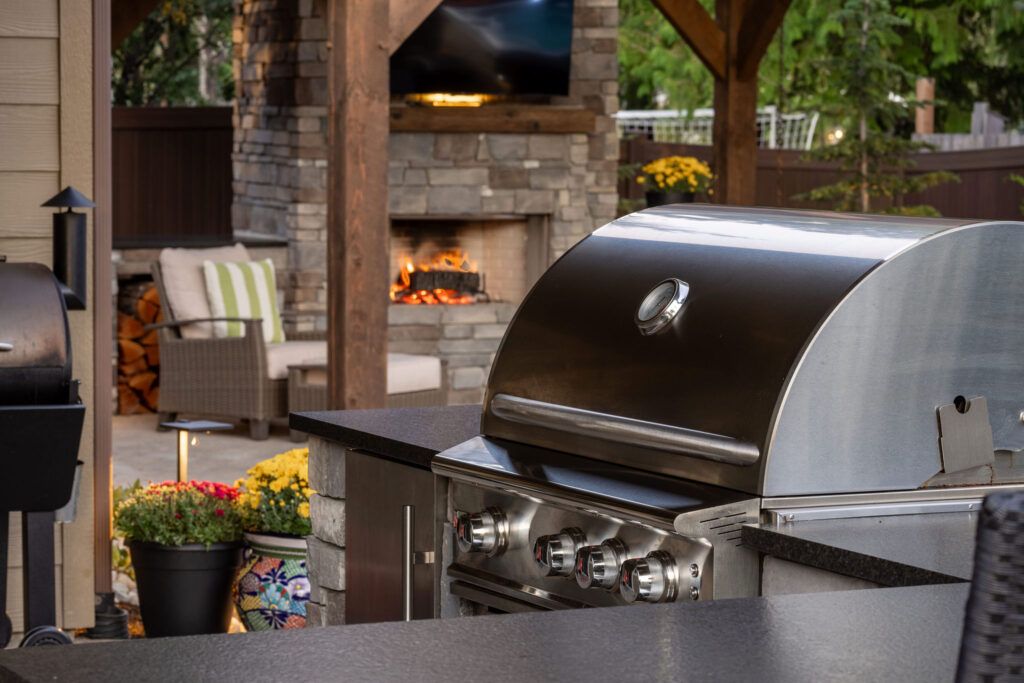 grill station outdoor kitchen