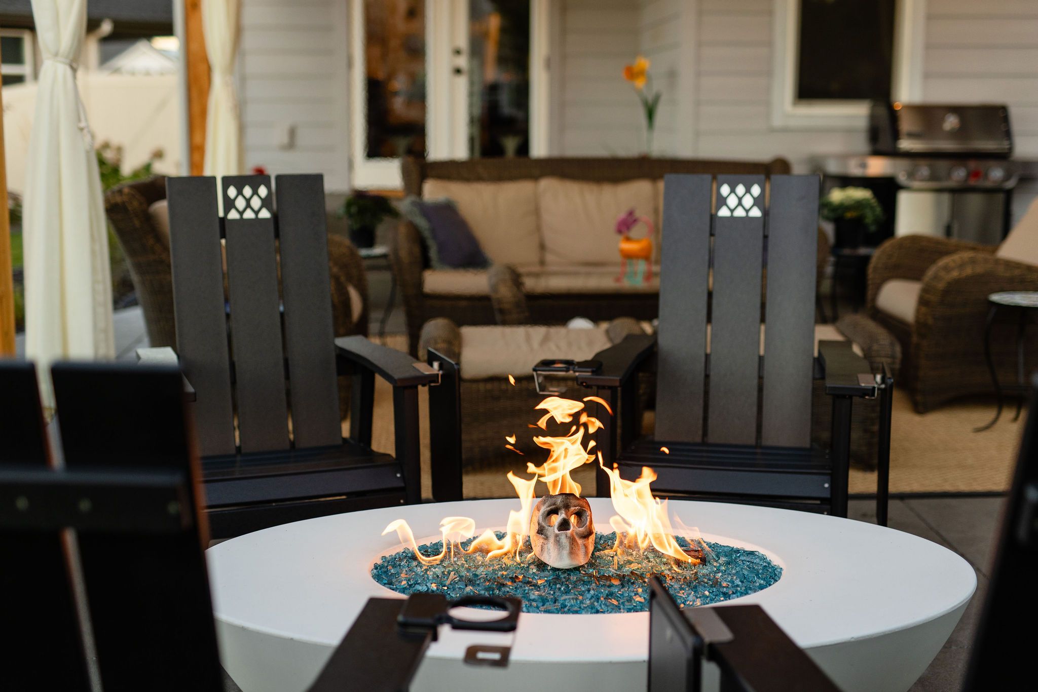 Outdoor living space by Copper Creek Landscaping