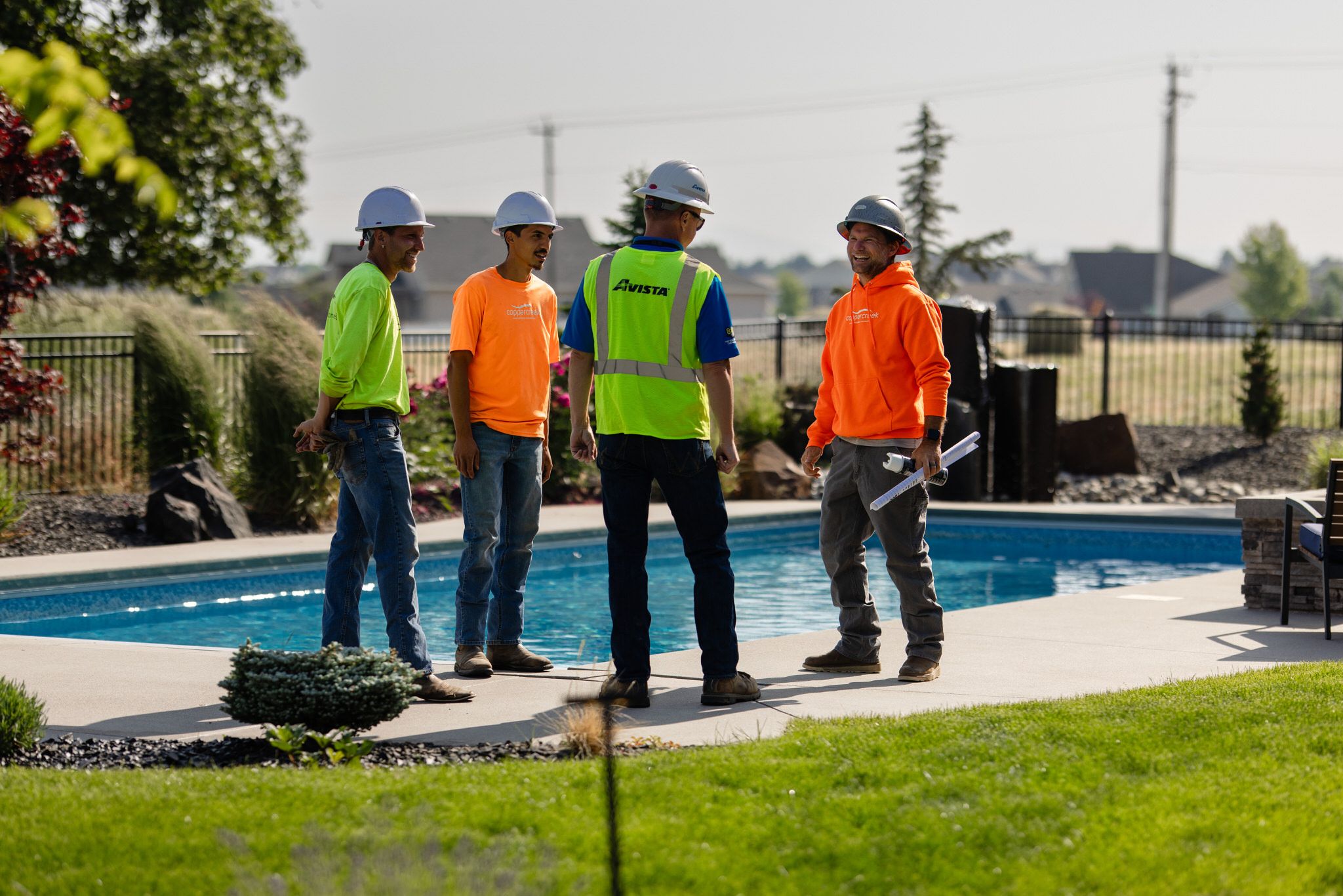 Landscape design project meeting with Copper Creek Landscaping