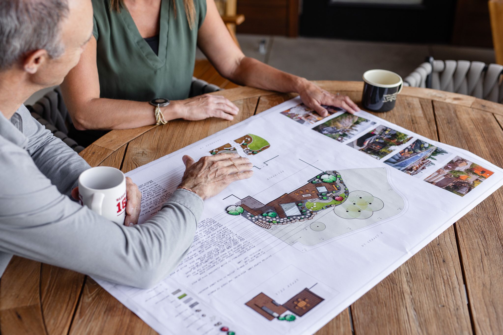 landscape design-build client meeting
