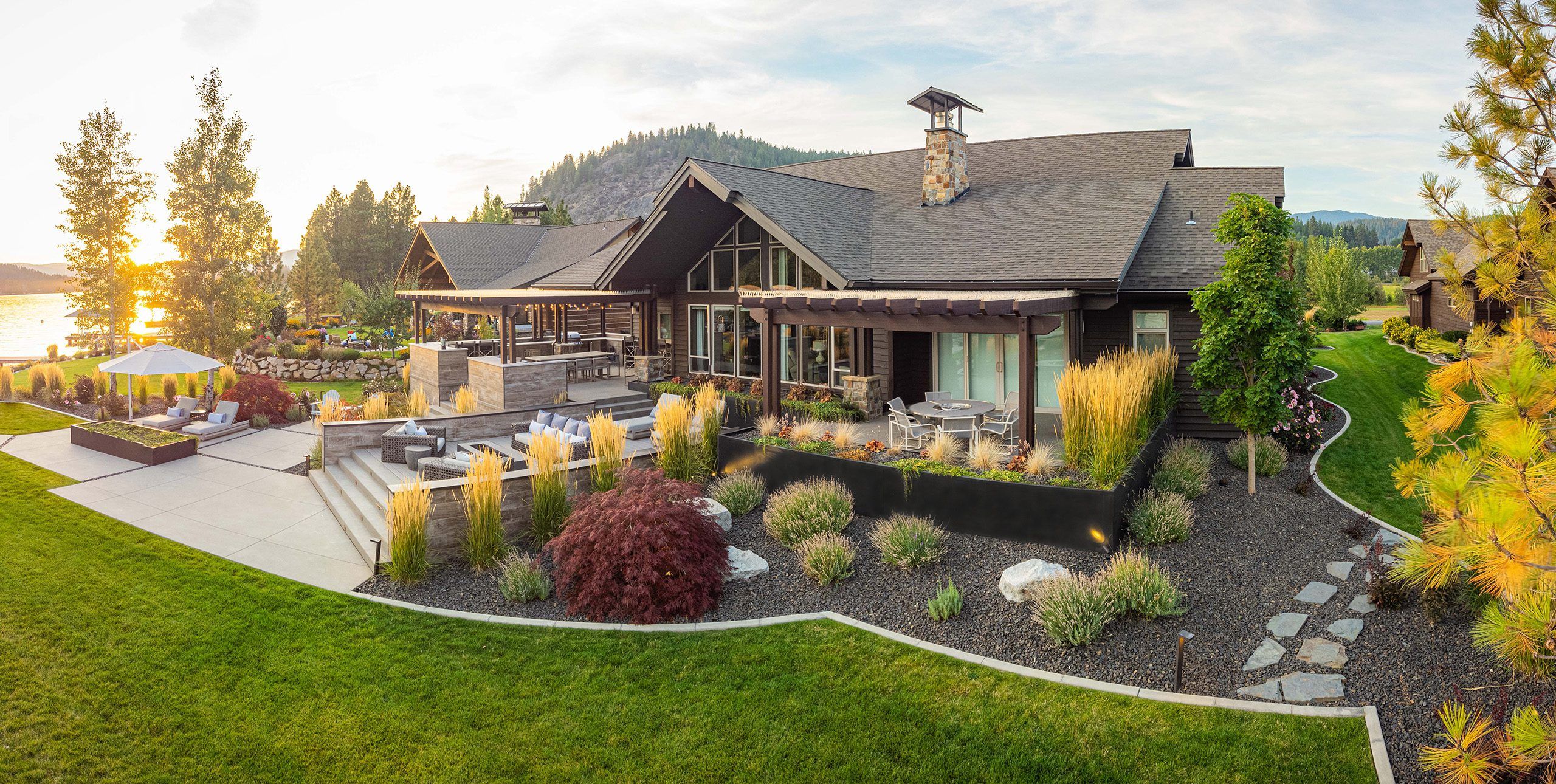 Patio and walkway project by Copper Creek Landscaping
