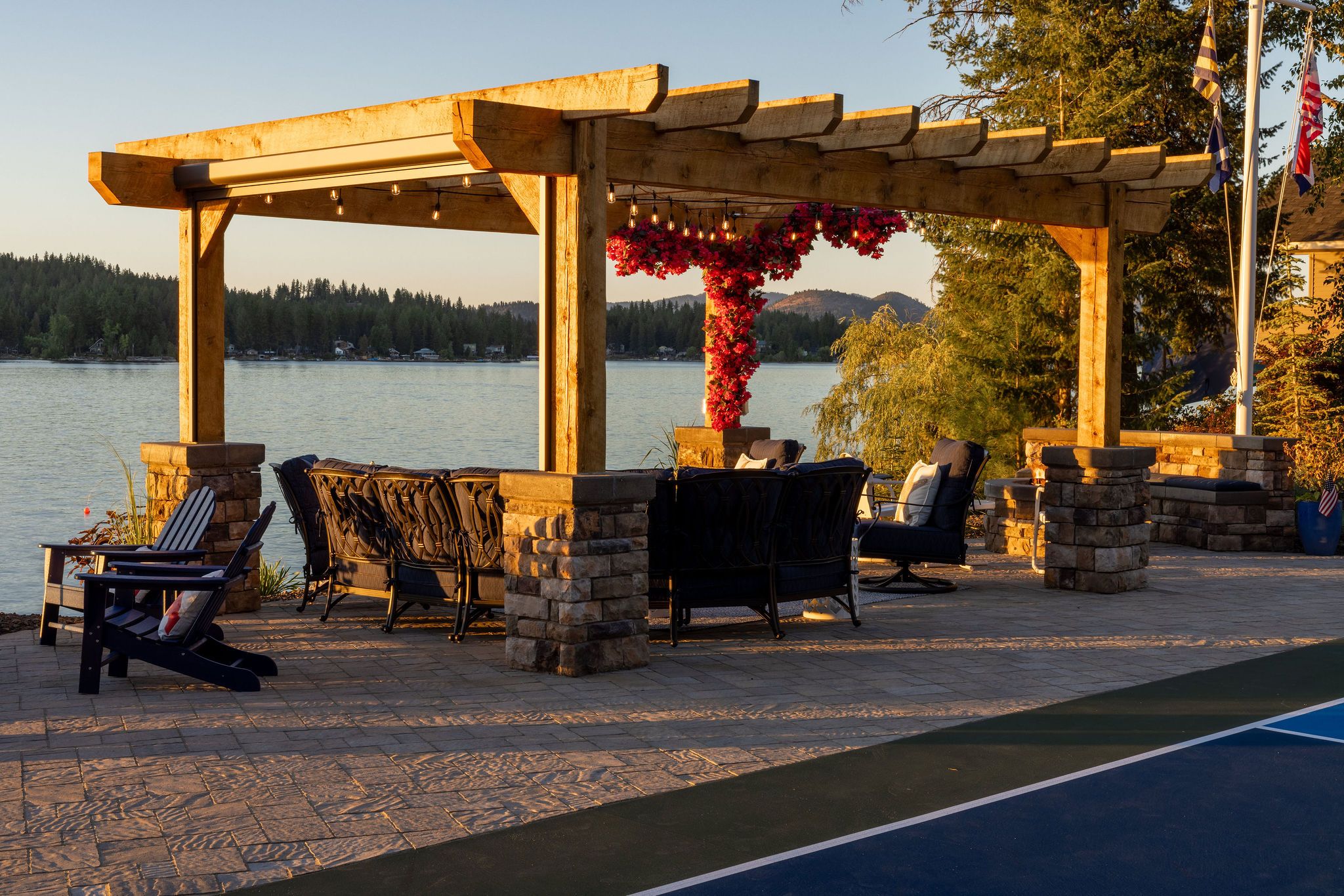 Custom landscaping and hardscaping project by Copper Creek Landscaping