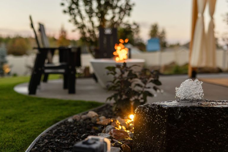 Custom landscaping and hardscaping project by Copper Creek Landscaping