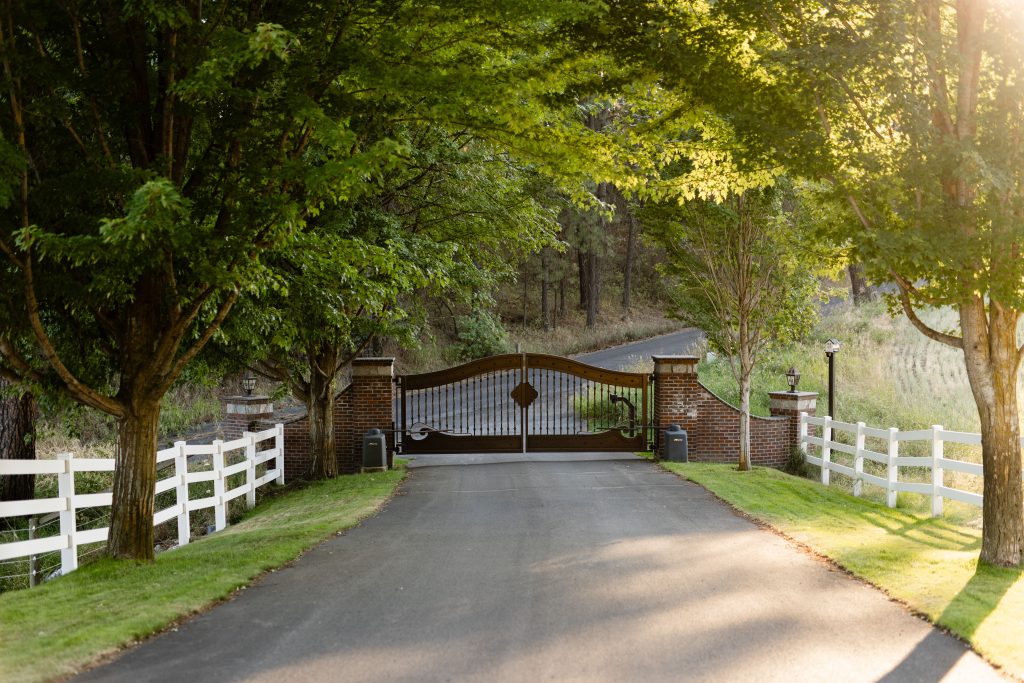 Custom front yard landscape design in Spokane
