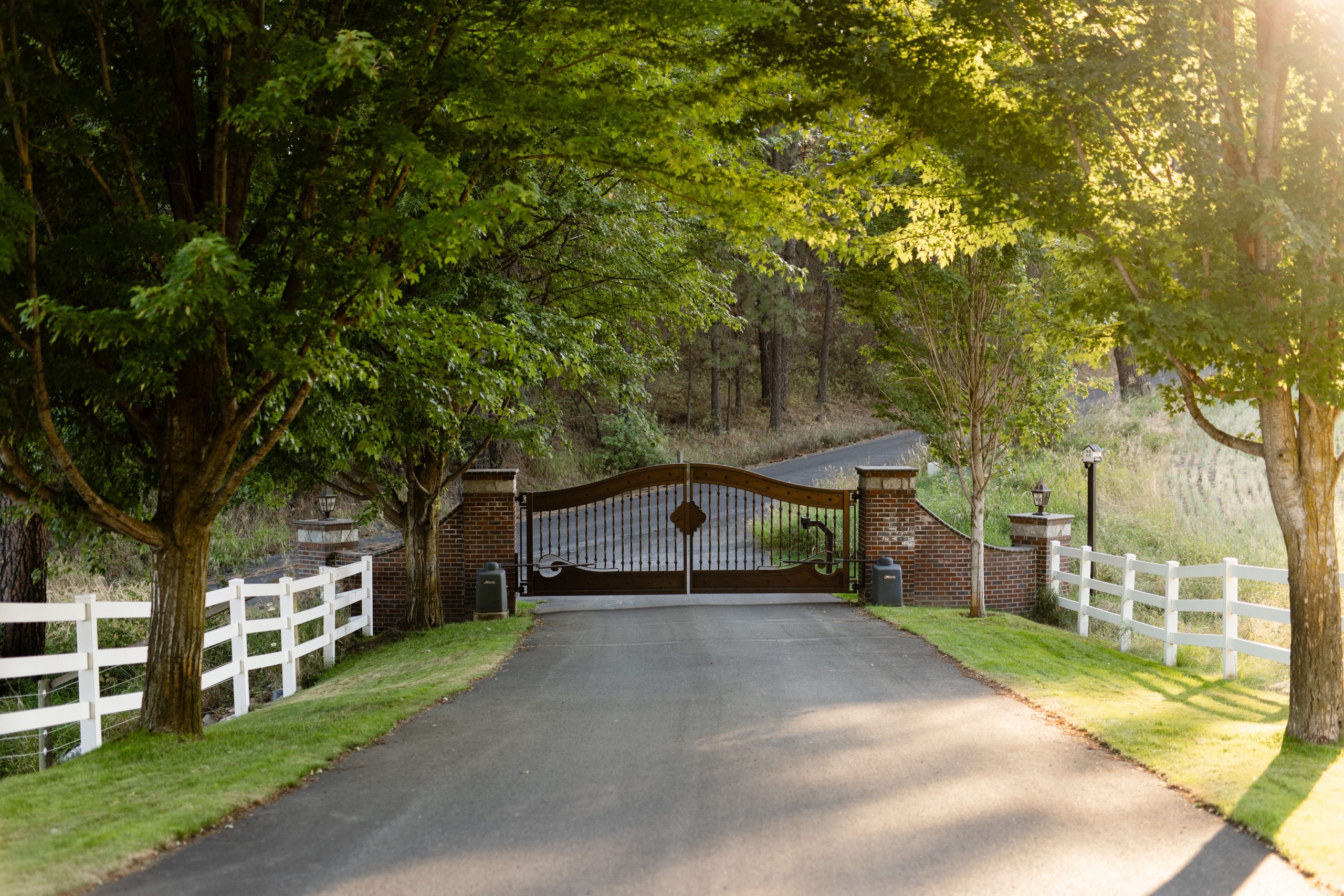 Custom front yard landscape design in Spokane