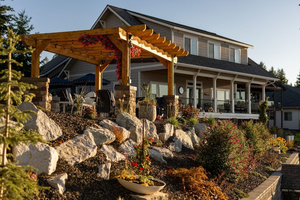 Outdoor living and deck project by Copper Creek Landscaping