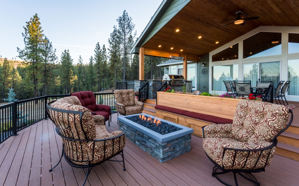 CDA trex deck by Copper Creek Landcaping